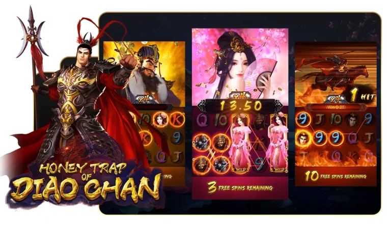 รูปแบบของเกมสล็อต Honey Trap of Diao Chan