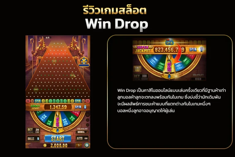 รูปแบบของตัวเกม Win Drop